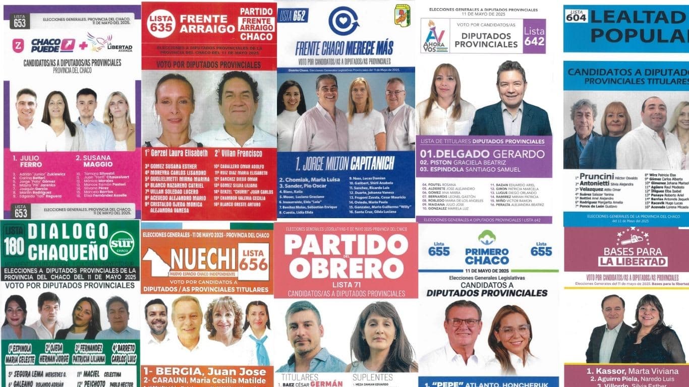 Las boletas de los y las candidatos/as.