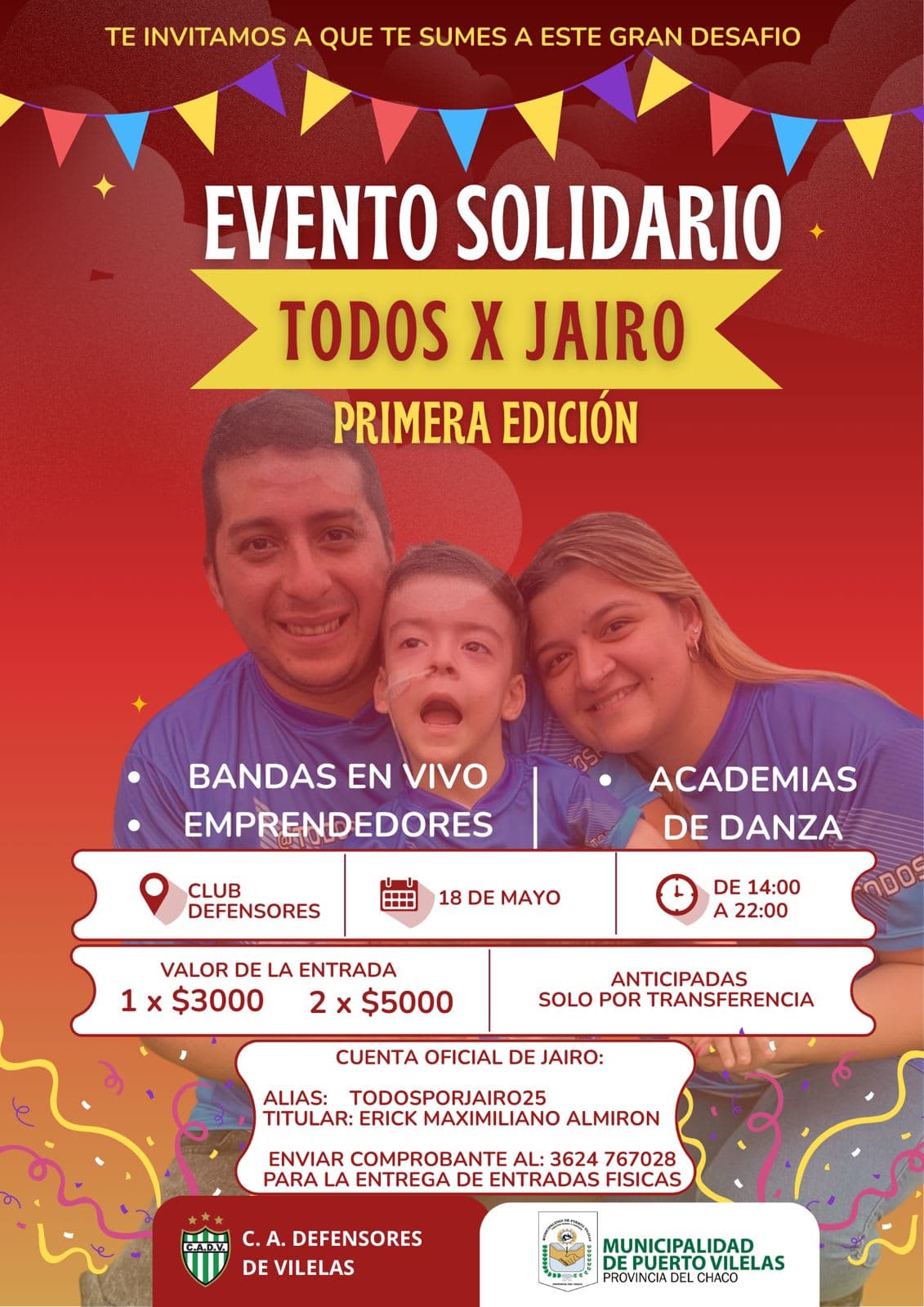 Afiche del evento. Gentileza de @todosporjairo