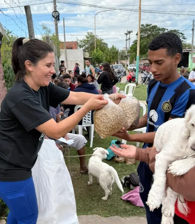 Actividad de la última jornada de castración organizada por la agrupación. Créditos: IG @castraciones.chaco