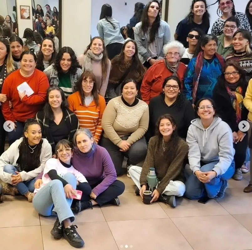 Una parte de la Comisión Organizadora del 38° Encuentro Plurinacional 