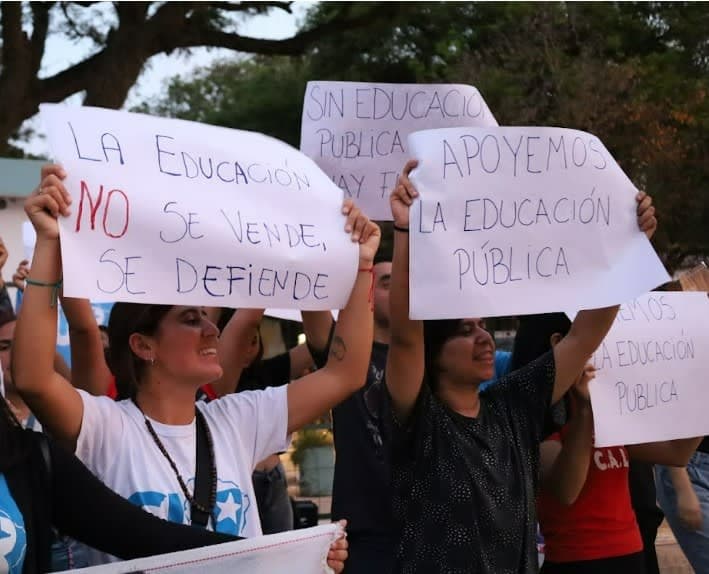 Intervención por la Educación Pública. Foto Archivo